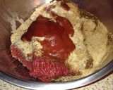 A picture of step 1 of Moms meatloaf.