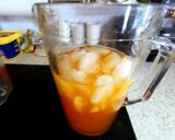 A picture of step 3 of My Iced tea lovely when chilled in the fridge overnight. 🍋☕🧊🥰.