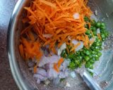 A picture of step 2 of Ragi flour pan cake.