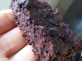 Brownie de porotos con avena instantánea