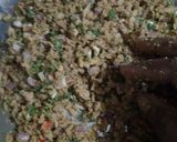 A picture of step 1 of Litti choka with coriander chutney.