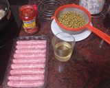 Foto del paso 1 de la receta: Arvejas compuestas con longaniza, arroz blanco y huevo frito