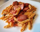 A picture of step 6 of TikTok Pasta.