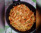 A picture of step 4 of Dragon Chicken Macaroni.