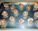 A picture of step 1 of Spaghetti Pie & Meatballs.