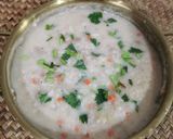 Gambar langkah 5 resipi Bubur Nasi Daging.