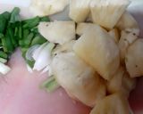 Hình bước làm 1 của món Tàu hủ ky kho thơm