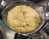 Une image de l'étape 5 de Dôme de riz basmati au bouillon de black tiger et curry.
