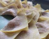 Beef and shrimps wanton dumplings recipe step 2 photo