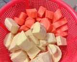 Hình bước làm 1 của món Cà ri ếch
