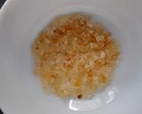 A picture of step 1 of Acacia Gum Kadha.