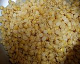 A picture of step 1 of Tarka toor dal.