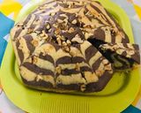A picture of step 11 of Marble cake (eggless).
