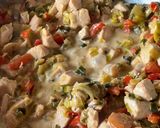 Foto del paso 4 de la receta: Salteado de pollo y puerros en colchón de arroz blanco