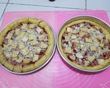 Foto langkah ke 9 dari resep Pizza smoke beef+nugget+sosis double cheesee.