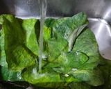 A picture of step 1 of Crispy Aadu Vadi.