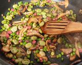Foto del paso 2 de la receta: Arroz con setas 🍄 verduras y taquitos de jamón de pavo curado😋