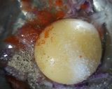 A picture of step 2 of Cheese Egg Toast.