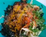 A picture of step 2 of Palak k pakore.