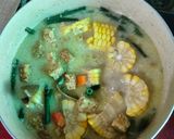 Foto langkah ke 4 dari resep Sayur Lodeh Santan Bening berbagai macam sayur: wortel 🥕,jagung🌽, bayam, kacang panjang.