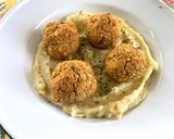 รูปขั้นตอนการทำที่ 2 ของ ถั่วลูกไก่ฟาลาเฟล กับมันบด🥔🫘Chickpea Falafel & Mashed Potato🥔
