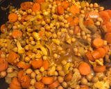 A picture of step 2 of Chickpea curry.