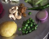 A picture of step 2 of Navratan paratha.