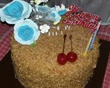 Foto langkah ke 18 dari resep Blackforest Kukus Lembut (Rainbow Cake/Cake Ultah).