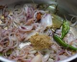 A picture of step 2 of Red cabbage and Sweet corn Pulav: One pot meal.