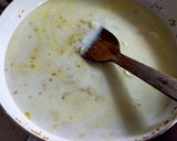 A picture of step 4 of Moong dal Halwa.