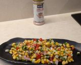 A picture of step 4 of Corn Chaat.