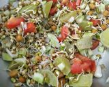 A picture of step 6 of Mix sprouts sweet potato salad.