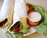 A picture of step 2 of Mutton Seekh Roll.