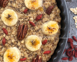 Foto del paso 2 de la receta: Porridge cake de avena y plátano