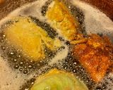 A picture of step 8 of Cabbage Schnitzel (with mushroom gravy).