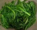 A picture of step 1 of Spinach Rava Uttapam.
