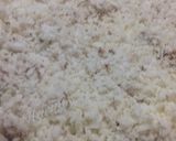 A picture of step 2 of Sajjappa (coconut sooji sweet kachori).