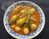 Foto langkah ke 4 dari resep Gulai cumi isi tahu + telor puyuh dan labu,kcng panjang.