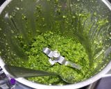 A picture of step 5 of Pesto sauce with cashew nuts.