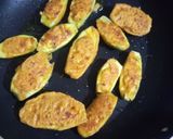 A picture of step 3 of Bharwa Parwal(Gourd).