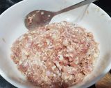 Hình bước làm 2 của món Bánh bao nướng nhân thập cẩm
