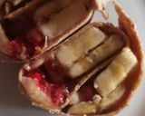 Φωτογραφία βήματος 3 της συνταγής Τορτίγια με φρούτα ταχίνι και μέλι!