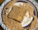 A picture of step 3 of Cinnamon Toast Crunch French Toast.