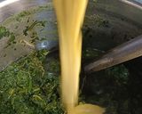 A picture of step 3 of Green Fenugreek leaves saag/ Methi saag ☘️☘️💚.
