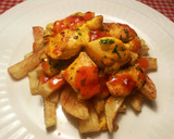Foto del paso 7 de la receta: Taquitos de pavo con patatas fritas y salsa thai
