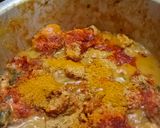 A picture of step 8 of Mutton biryani.