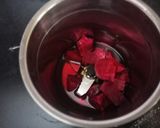 A picture of step 1 of Beetroot masala Puri.