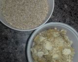 A picture of step 1 of Till ki Chikki.