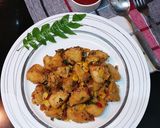 A picture of step 9 of Schezwan Masala Idli Fry.