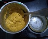 A picture of step 3 of Bell pepper and Soya chunks with Gravy.